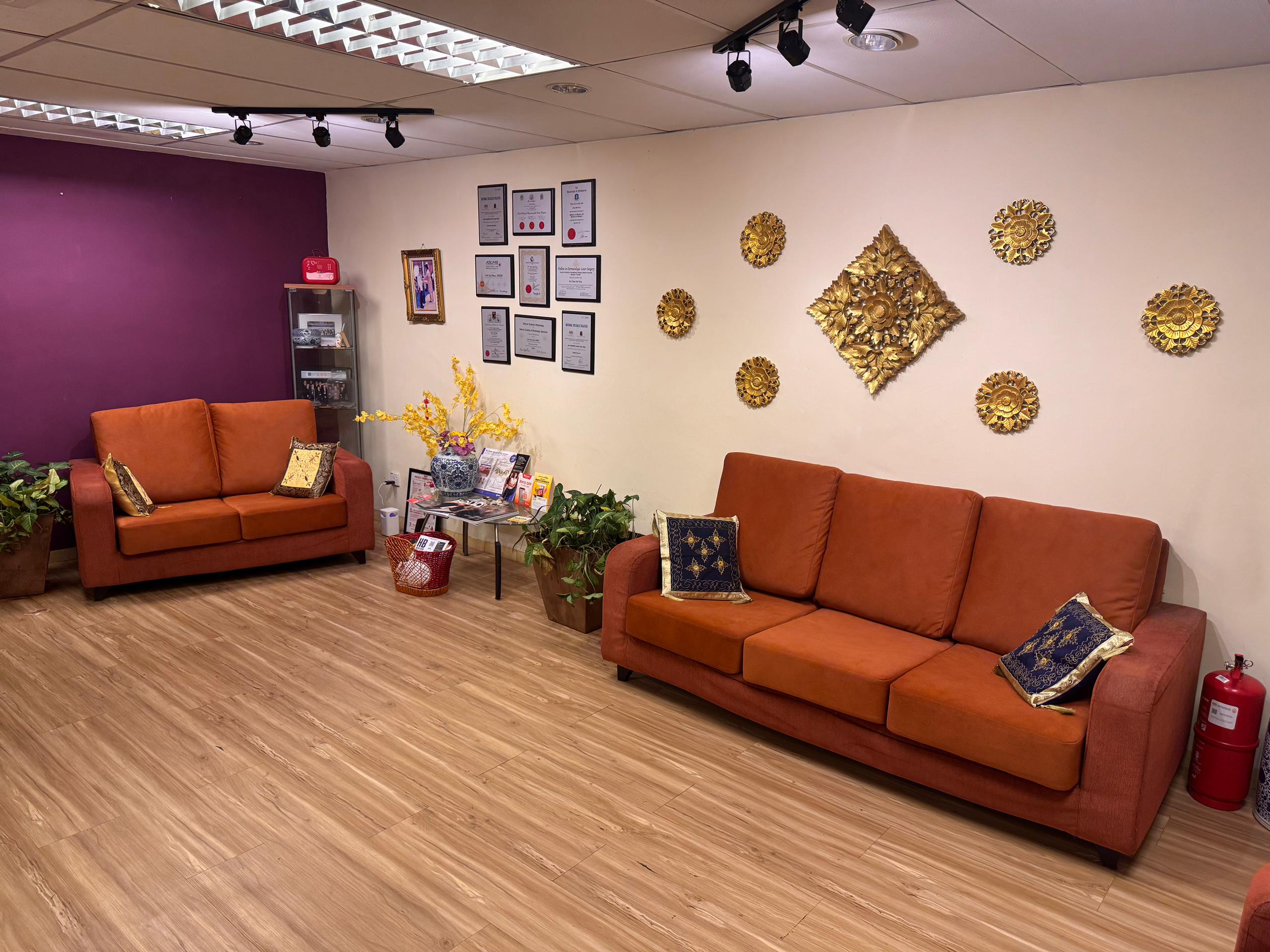 Chua Skin Clinic waiting area